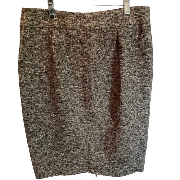Classiques Entier Vintage Wool blend tweed Pencil Skirt 4 - Picture 5 of 11